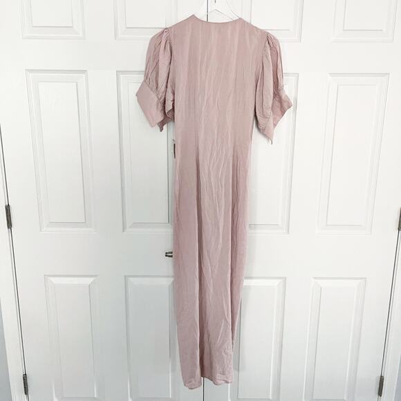 Free People Vintage Summer Midi Dress in Dusty Violet - Picture 7 of 9